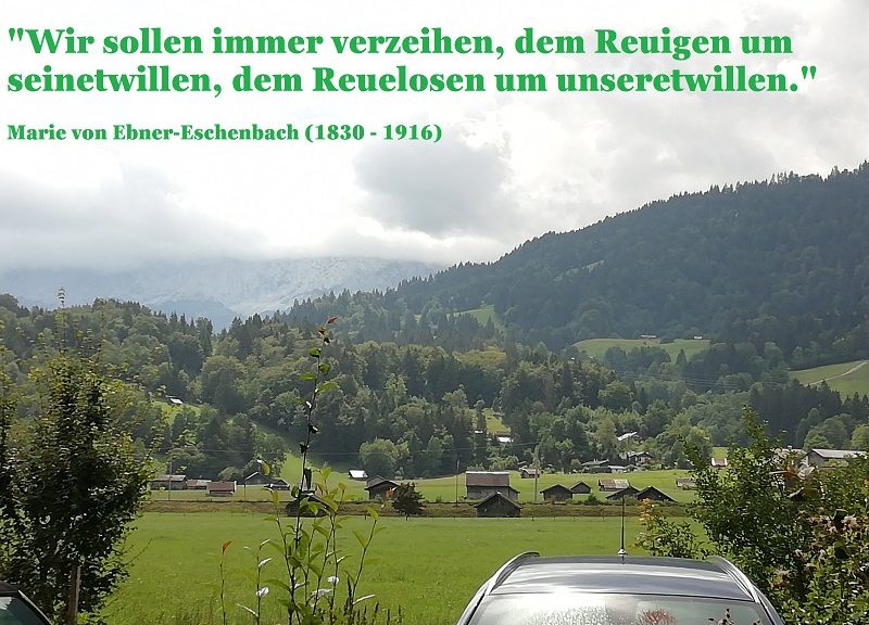 Vergebung ist mehr als nur "na dann will ich Dir nochmal verzeihen aber wehe..." zusagen oder zu denken!